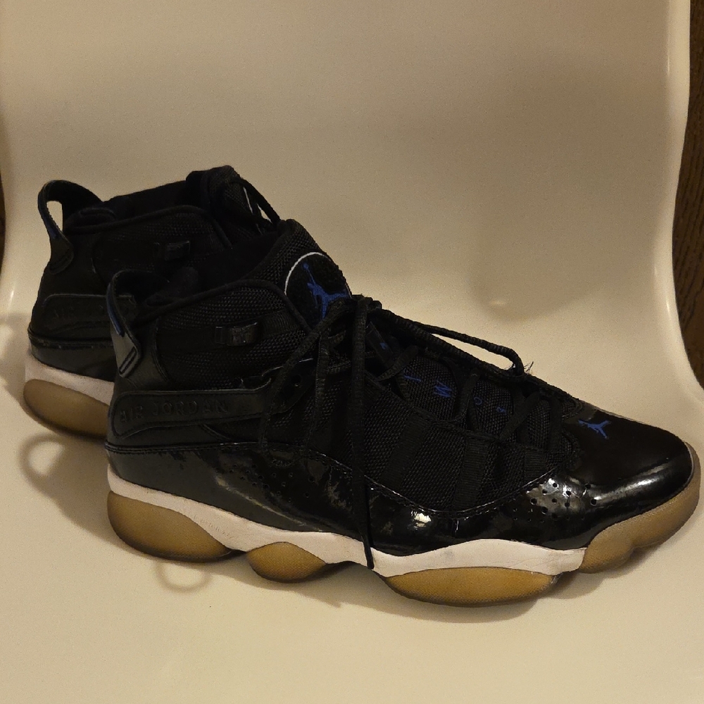 Air Jordan Six Rings "Space JAM" Black, Hyper Royal And White Colorway